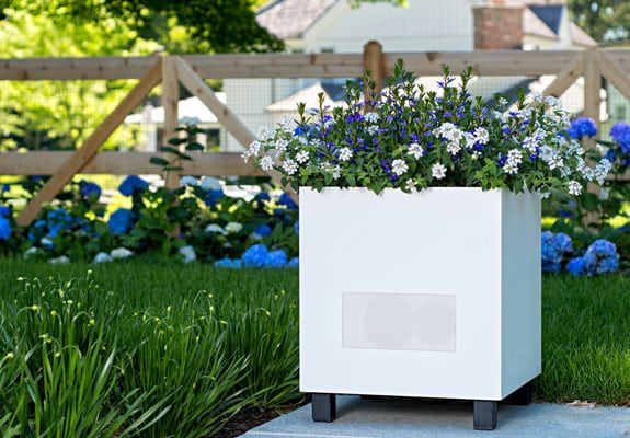 outdoor planter speaker